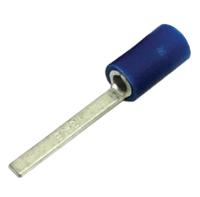 534-654a RS PRO Insulated Crimp Blade Terminal 18.1mm Blade Length, 1.5mm² to 2.5mm², 16AWG to 14AWG, Blue