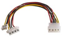 11031010-100 Roline 4 Way Male 4 Pin Molex to 4 Way Female 4 Pin Molex Wire to Board Cable, 300mm