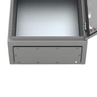 af04r5 nVent HOFFMAN AF Series RAL 7035 Mild Steel Gland Plate, 542mm W, 1mm L for Use with Enclosures