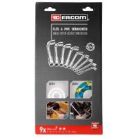 75j9pb Facom 75.J9PB 8 - 19 mm Hex Socket Wrench with Tube Handle, 400 mm Overall