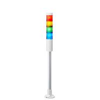 lr4-402pjnu-rygb Patlite LR4 Series Coloured Signal Tower, 4 Lights, 24 V dc, Pole Mount