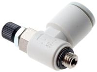 as1201fm-m5-06 SMC AS-FM Series Threaded Speed Controller, M5 x 0.8 Male Inlet Port x M5 x 0.8 Male Outlet Port x 6mm Tube Outlet Port