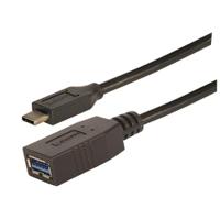cau31caf-1m L-Com USB 3.0, Male USB to Female USB C, 1m
