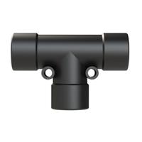 bvtd-121212gt T Piece, Conduit Fitting, 12mm Nominal Size, Polyamide 6, Black