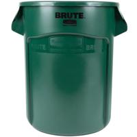 fg262000dgrn Rubbermaid Commercial Products BRUTE 75L Green Polyethylene Waste Bin