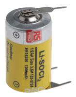 183-5724 RS PRO Lithium Thionyl Chloride 3.6V, 1/2 AA Battery