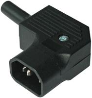 px0686se Bulgin C14 Right Angle Cable Mount IEC Connector Male, 10A, 250 V