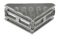3842529386 Bosch Rexroth M8 Angle Bracket, Connecting Component, Strut Profile 40 mm, Groove Size 10mm