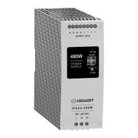 89452482 Crouzet 89452 Linear DIN Rail Power Supply, 90 → 264V ac ac Input, 24V dc dc Output, 20A Output, 480W