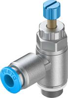grla-18-qs-6-rs-d Festo GRLA Series Tube Exhaust Valve, 6mm Tube Inlet Port x G 1/8 Outlet Port, 197581