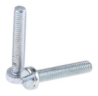 546-6180 RS PRO Slot M3  Cheese Head Steel Machine Screws DIN 84 x 16.0mm
