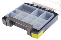 134774 Raaco 11 Cell Grey PC, PP Compartment Box, 55mm x 241mm x 225mm