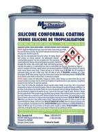 422b-1l MG Chemicals Clear Silicone Conformal Coating, 1 L Tin, -40°C min, +200°C max
