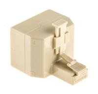 186-3105 RS PRO 2-Port RJ45 Adapter