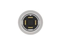 av12f10e712q04 TE Connectivity AV 12 Series Illuminated Push Button Switch, Momentary, Screw Mount, 12mm Cutout, SPST, Blue LED, 24V,