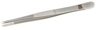 136-9830 RS PRO 120 mm, Stainless Steel, Blunt, Tweezers