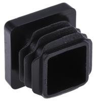 629-0120 RS PRO Black Square Tube Plug, 20mm Tube