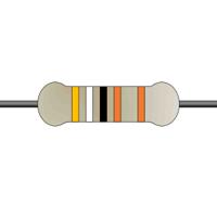 mfr50sfte52-3k9 Yageo 3.9kΩ Metal Film Fixed Resistor 0.5W ±1% MFR50SFTE52-3K9