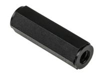 102-6384 Essentra Threaded Standoff, M3 Thread, 20mm Body, Nylon, Female/Female