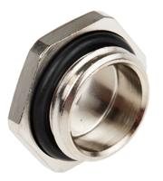 52103113 Lapp Blanking Plug, M16, Nickel Plated Brass, 22mm Diameter, Threaded