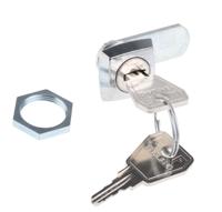 0207012 Euro-Locks a Lowe & Fletcher group Company Camlock, 8mm Panel-to-Tongue, 16.1 x 13.1mm Cutout, Key Unlock