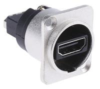 124-6388 RS PRO 2 Way Female Feedthrough HDMI Connector