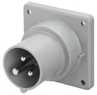 2431693 Scame IP44 Blue Panel Mount 2P + E Industrial Power Plug, Rated At 16A, 230 V