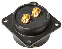 62gb-12e18-02sn Amphenol Limited, 62GB 2 Way Box Mount MIL Spec Circular Connector ReceptacleOlive, Socket Contacts,Shell Size 18,