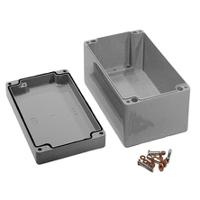 1590z162gy Hammond 1590Z Series Grey Die Cast Aluminium Alloy Enclosure, IP68, Flanged, Grey Lid, 260 x 160 x 90mm