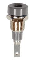 230030-28 Staubli Grey Female Banana Socket, 2mm Connector, Tab Termination, 10A, 30 V, 60V dc
