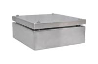 241-0789 RS PRO 304 Stainless Steel Enclosure, IP66, 200 mm x 200 mm x 81mm