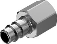 nphs-s6-m-g38f Festo Male Pneumatic Quick Connect Coupling, G 3/8 Female Threaded