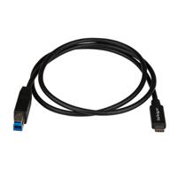 usb31cb1m StarTech.com USB 3.1, Male USB C to Male USB B, 10Gbps, 1m