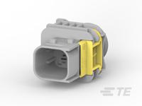 2-1703818-1 TE Connectivity, HDSCS Automotive Connector Socket Grey 4 Way