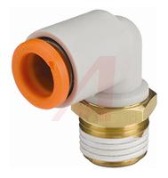 kq2l11-02a SMC KQ2 Series Elbow Threaded Adaptor, R 1/4 Male to Push In 3/8 in, Threaded-to-Tube Connection Style