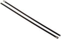 111-00295-mbt14hfc-spss316-bk HellermannTyton Cable Tie, Roller Ball, 362mm x 7.9 mm, Black Polyester Coated Stainless Steel, Pk-50