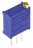 3296w-1-104lf 100kΩ, Through Hole Trimmer Potentiometer 0.5W Top Adjust Bourns, 3296