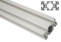 xcbm-2x44x88 FlexLink Silver Aluminium Profile Strut, 44 x 88 mm, 11mm Groove, 2000mm Length, Series XC