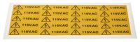 776-0970 RS PRO Black/Yellow Vinyl Safety Labels, 115V AC-Text 20 mm x 60mm