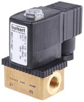 125302 Burkert Solenoid Valve , 2 Port, NC, 24 V ac 6.35 mm, 6.35 mm