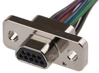 mdm-9ph003b-a174 ITT Cannon MDM 9 Way Cable Mount D-sub Connector Plug, 1.27mm Pitch