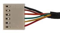 px0456 Bulgin USB 2.0, Male Mini USB AB to Female 6 Pin Socket, 100mm