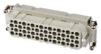 112730 EPIC Heavy Duty Power Connector Insert, 10A, Female, H-D Series, 64 Contacts