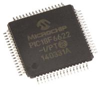 pic18f6622-ipt Microchip, 8 bit PIC, PIC18F6622 Microcontroller, 20 MHz, 64kB FLASH, 64-Pin TQFP
