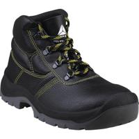 jump3spno47 Delta Plus JUMPER3 S1P PSRC Black Steel Toe Capped Unisex Ankle Safety Boots, UK 12, EU 47