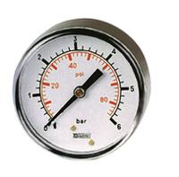 235-1292 RS PRO BSP 1/8in Analogue Pressure Gauge 160psi Back Entry 40mm Outside Diameter