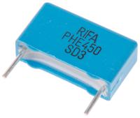 phe450rb4470jr06 KEMET PHE450 Metallised Polypropylene Film Capacitor, 1.6 kV dc, 650 V ac, ±5%, 4.7nF, Through Hole