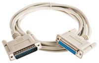 11013660-25 Roline Male 25 Pin D-sub to Female 25 Pin D-sub Serial Cable, 6m