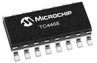tc4468coe713 Microchip TC4468COE713 MOSFET Gate Driver, 1.2 A 16-Pin 18 V, SOIC