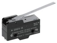 a-20gv-b Omron Lever Limit Switch, NO/NC, IP00, SPDT, 500V ac Max, 20A Max